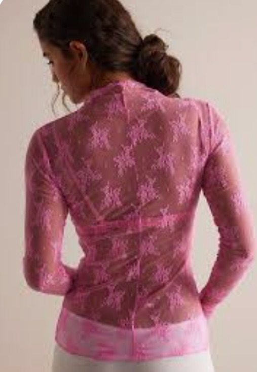Free People Tops - Free People Intimately Lady Lux Layering Top | Neon Rose | Size S